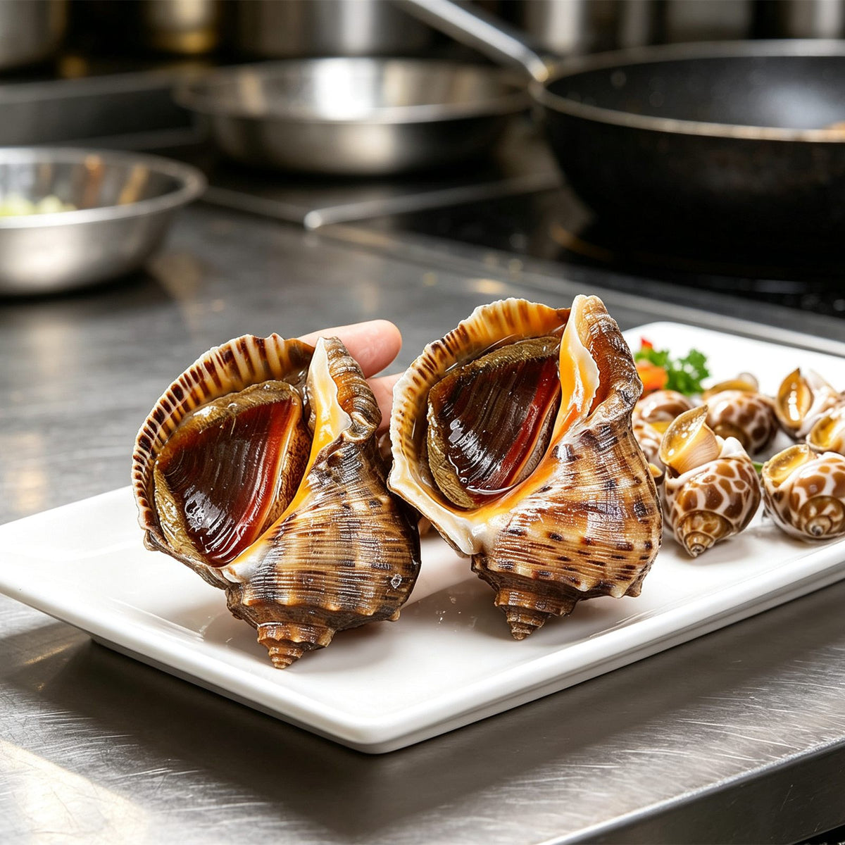 Fresh Whole Sea Snails In Shell