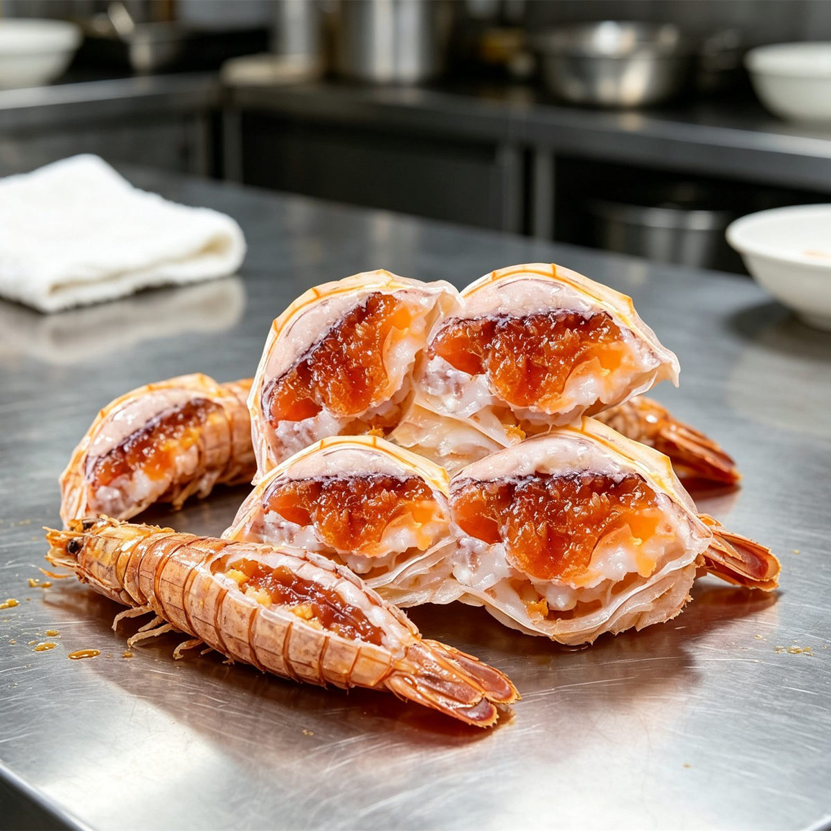 Fresh Mantis Shrimp With Roe